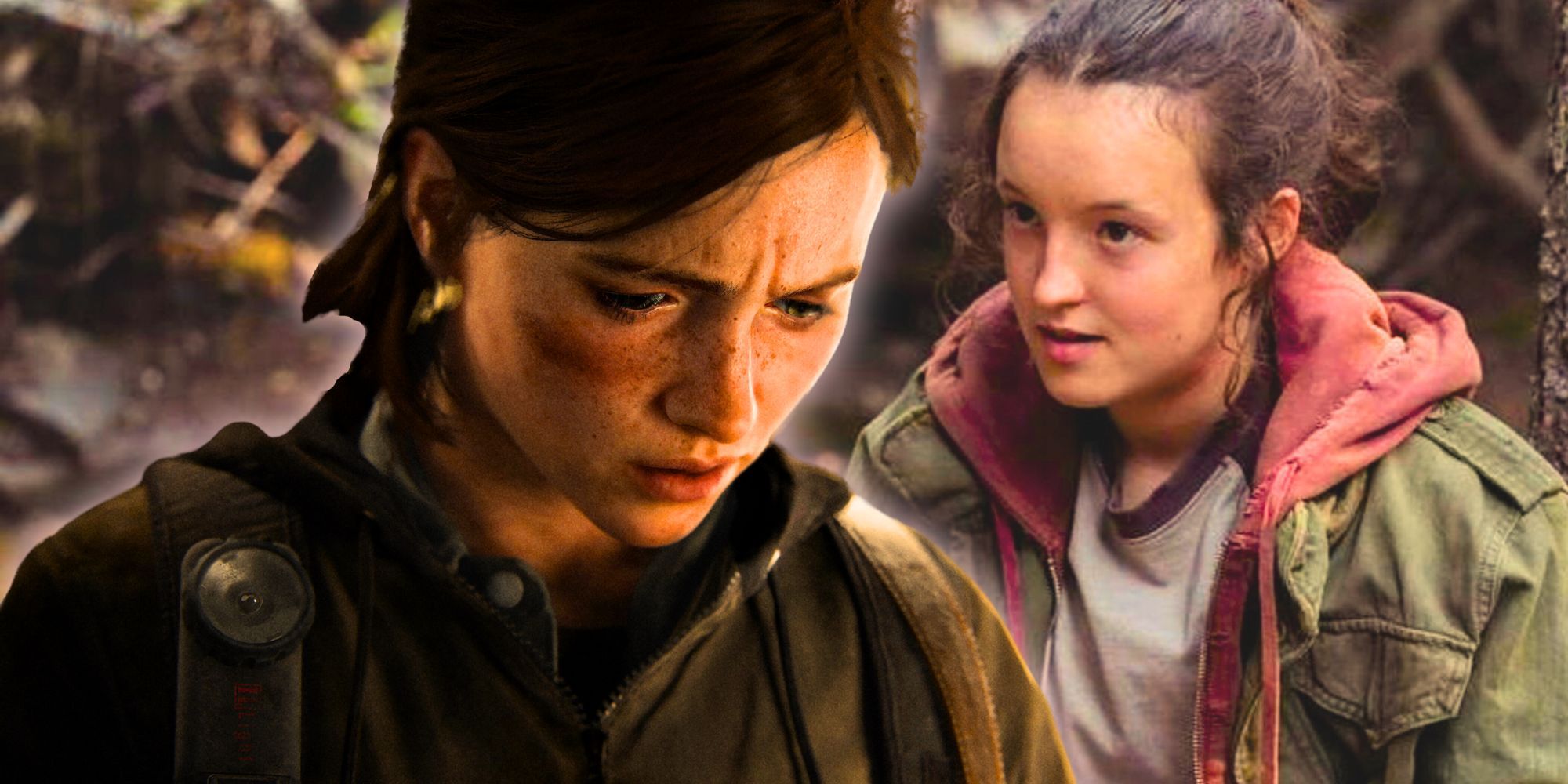 Ellie from The Last of Us Part 2 and Bella Ramsey as Ellie in TLOU on HBO