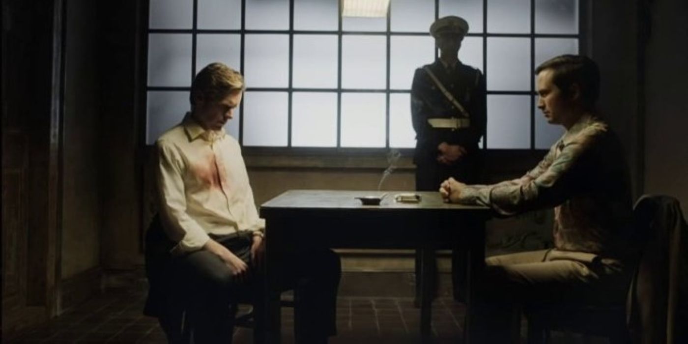 Endeavour characters sitting