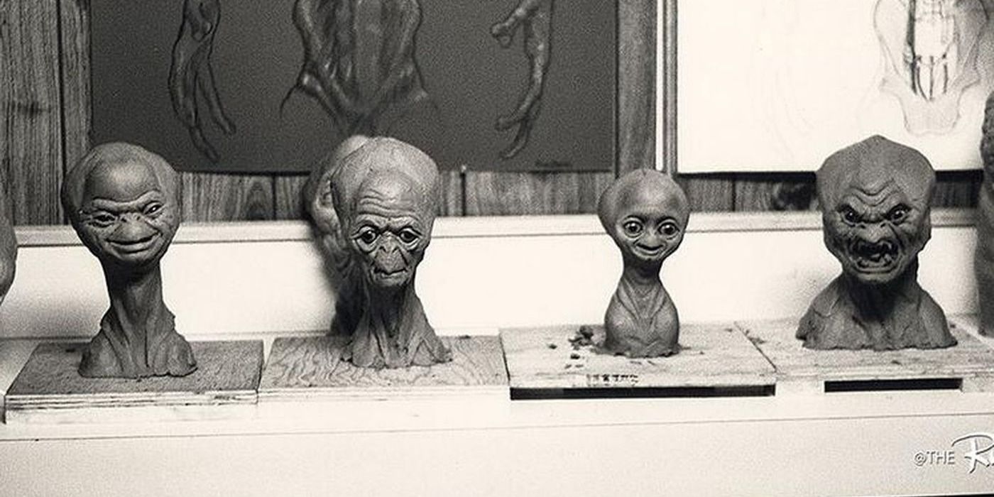 Original designs for the abandoned Night Skies movie