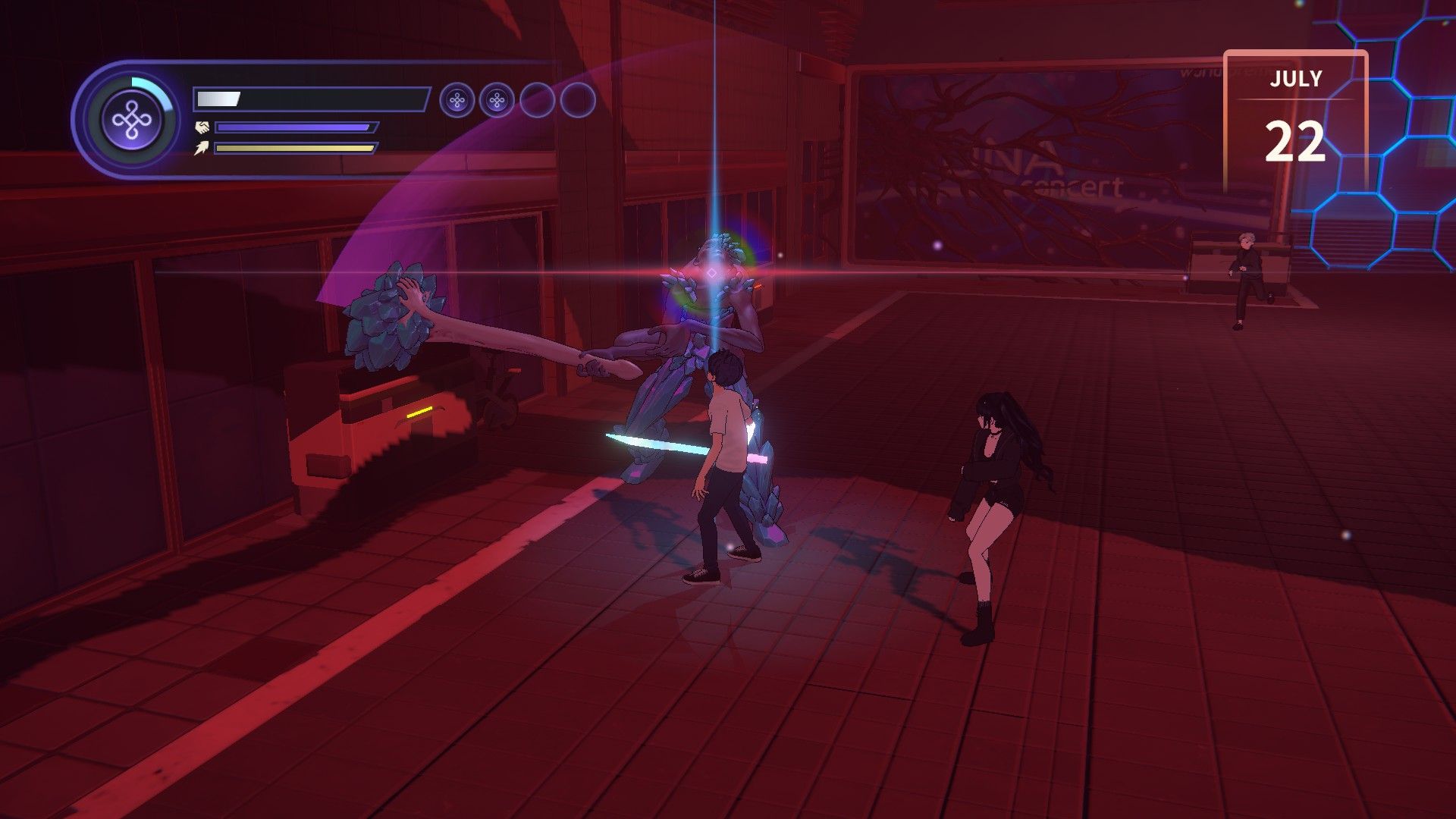 Eternights Review City Combat