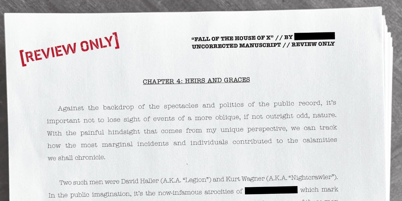 Fall of the House of X Manuscript