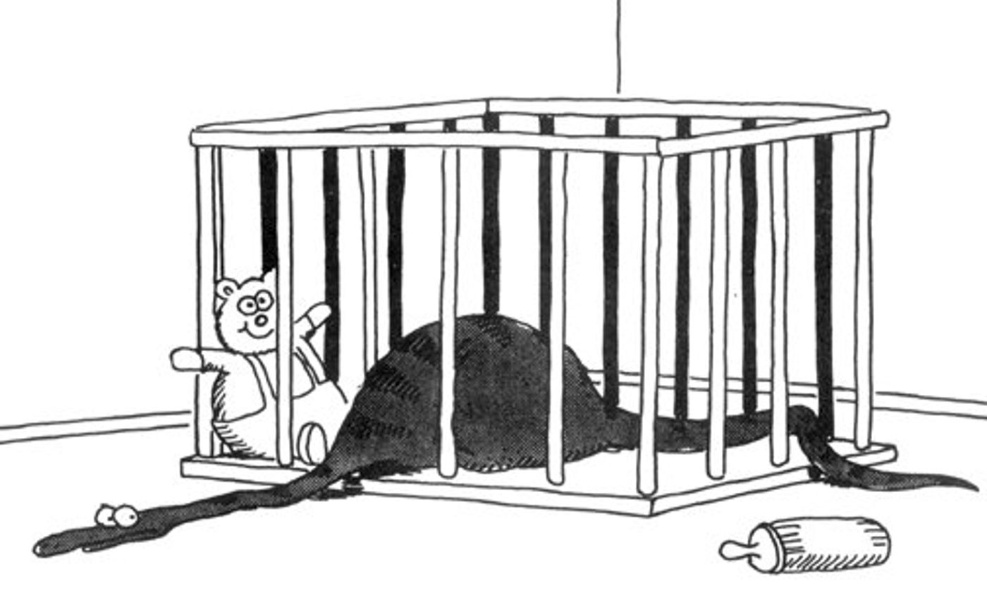far side snake baby