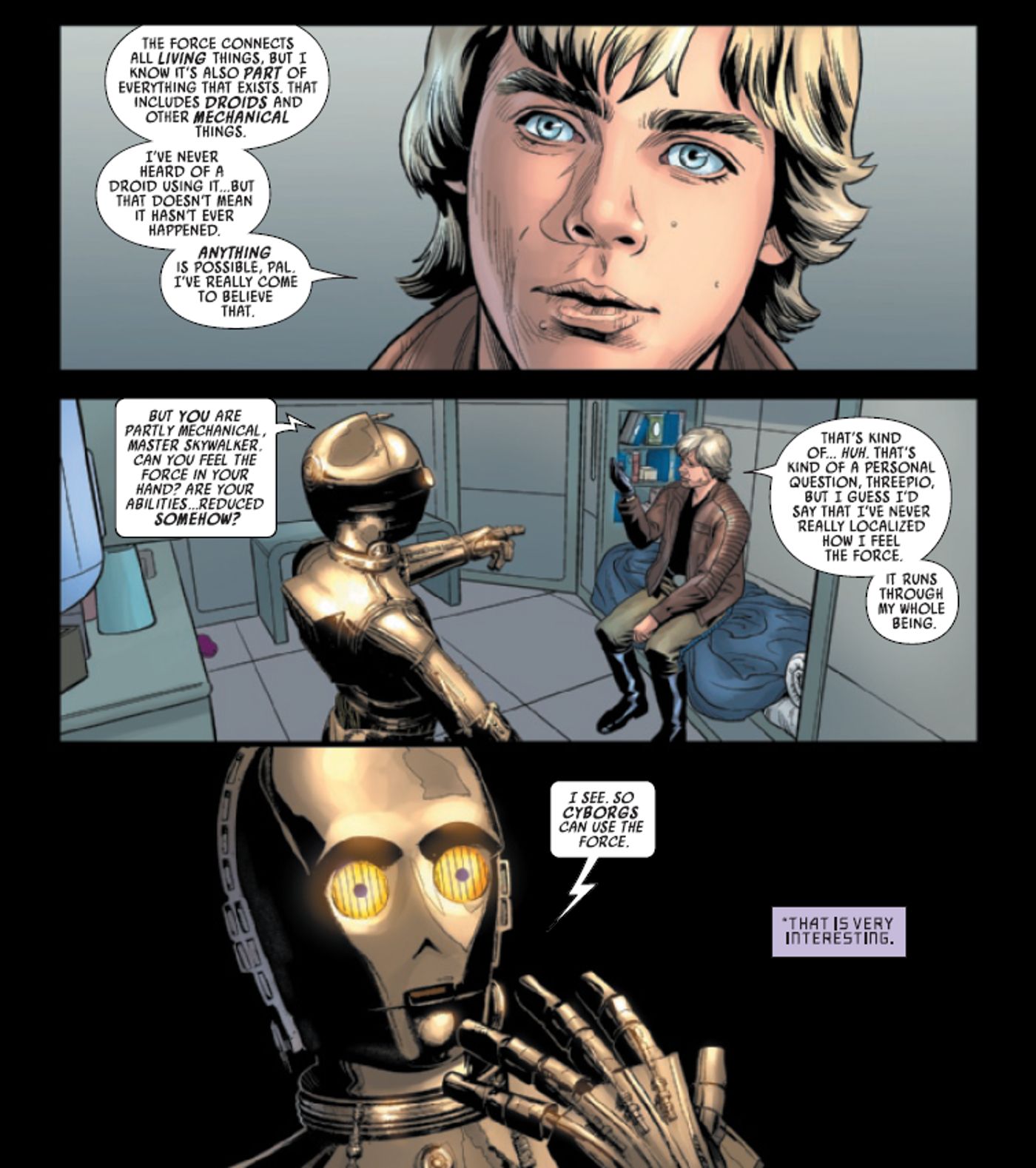 panels from star wars dark droids #2