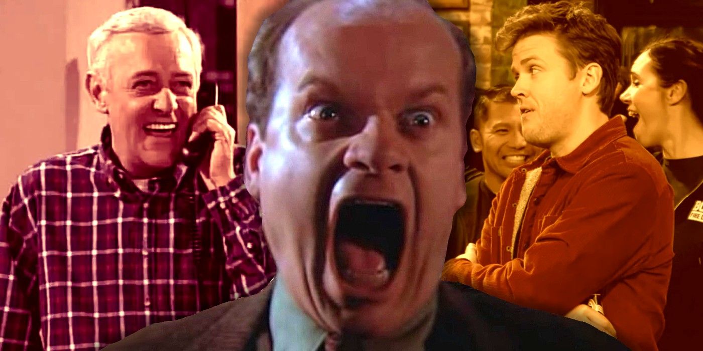 Kelsey Grammer as Frasier with Martin and Freddy