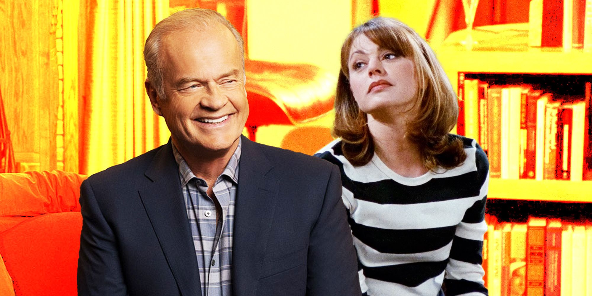 Collage of Frasier and Daphne
