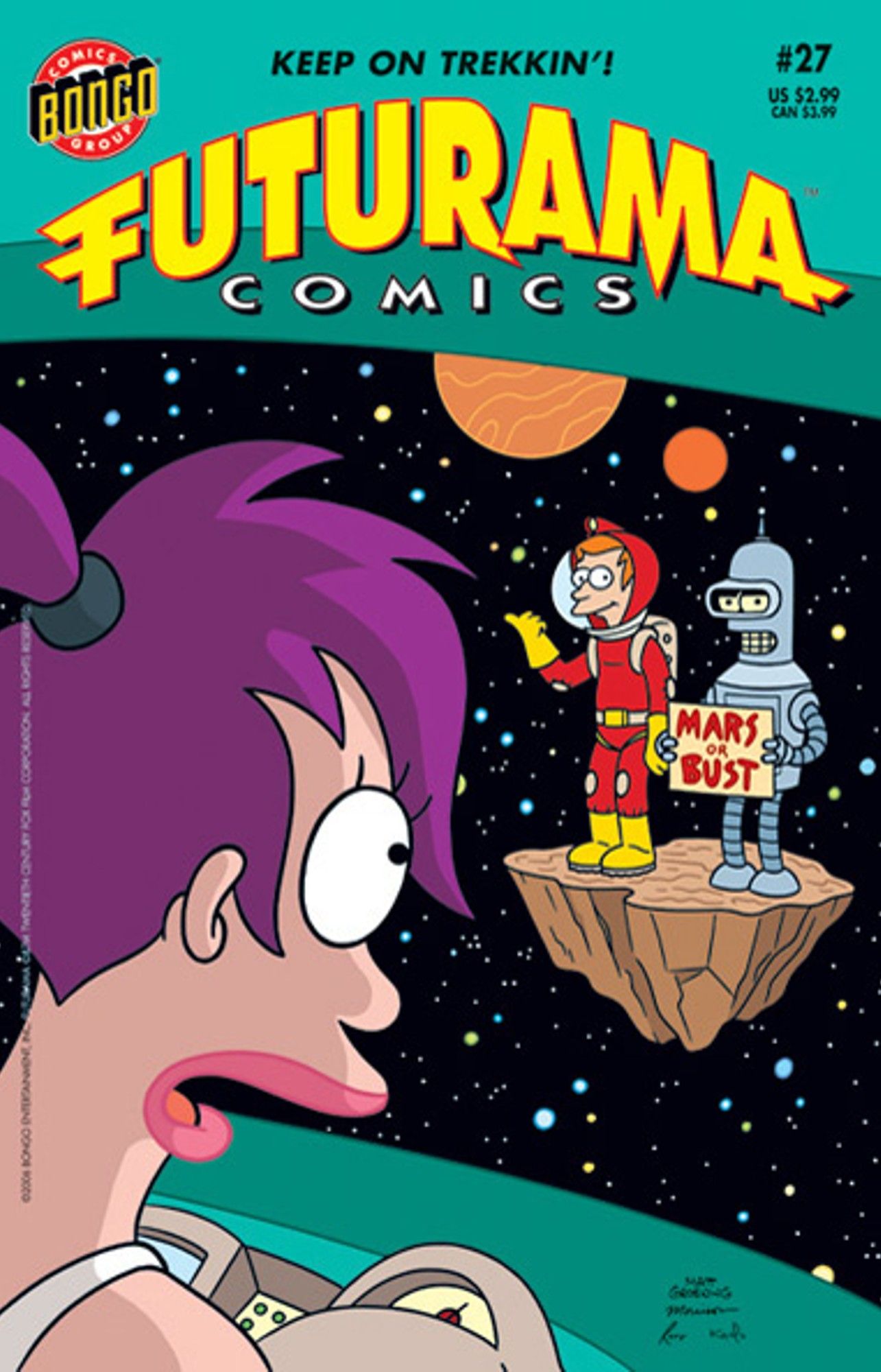 Futurama-27 cover, bongo comics