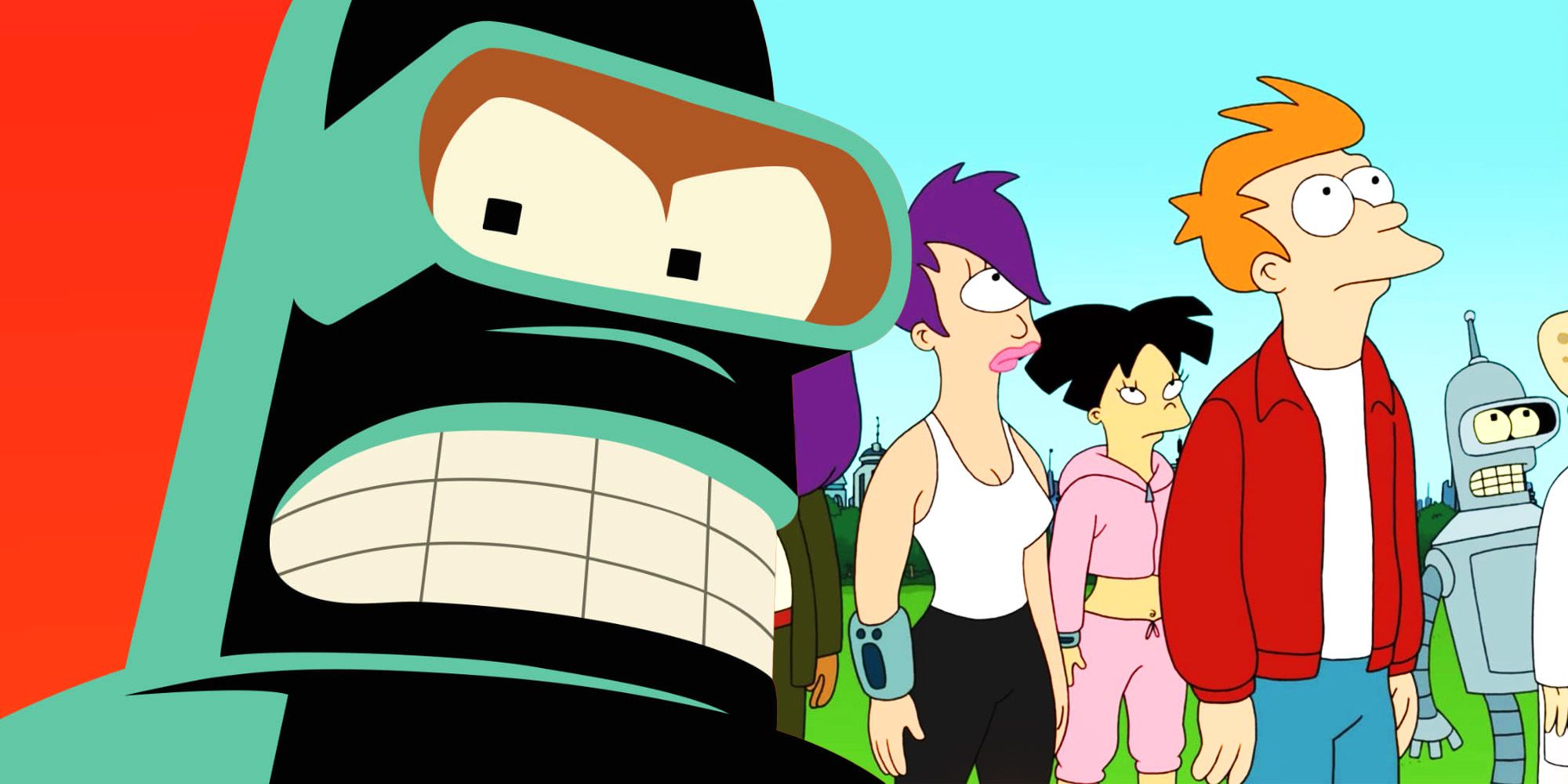 Composite image of characters from Futurama