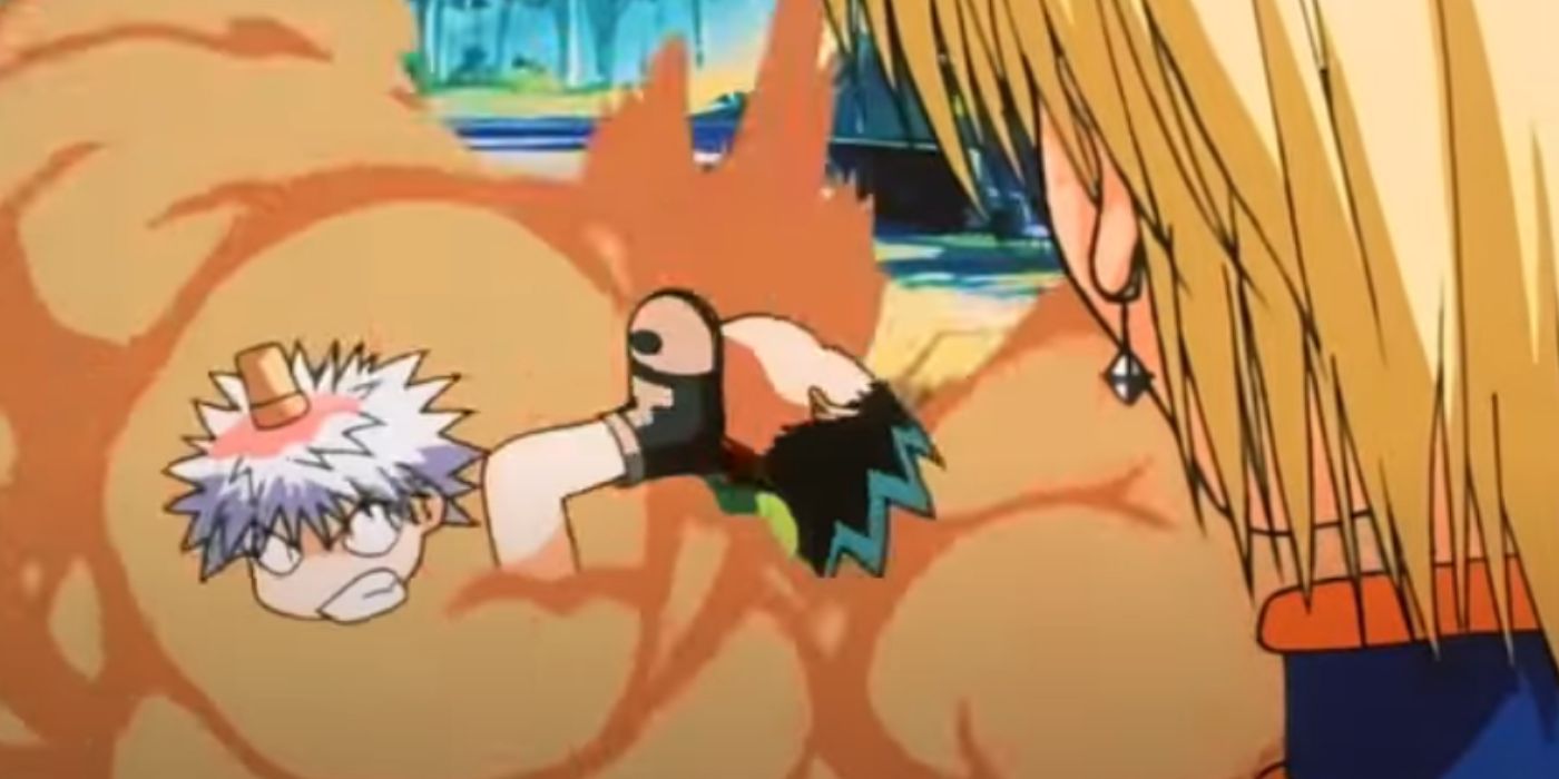 Gon-and-Killua-fighting-in-a-dust-cloud-from-Hunter-x-Hunter-1999-anime