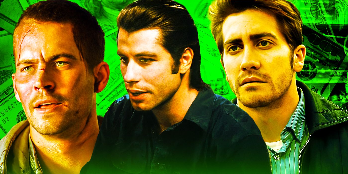 Blended image of Paul Walker in Running Scared, John Travolta in Blow Out, and Jake Gyllenhaal in Zodiac