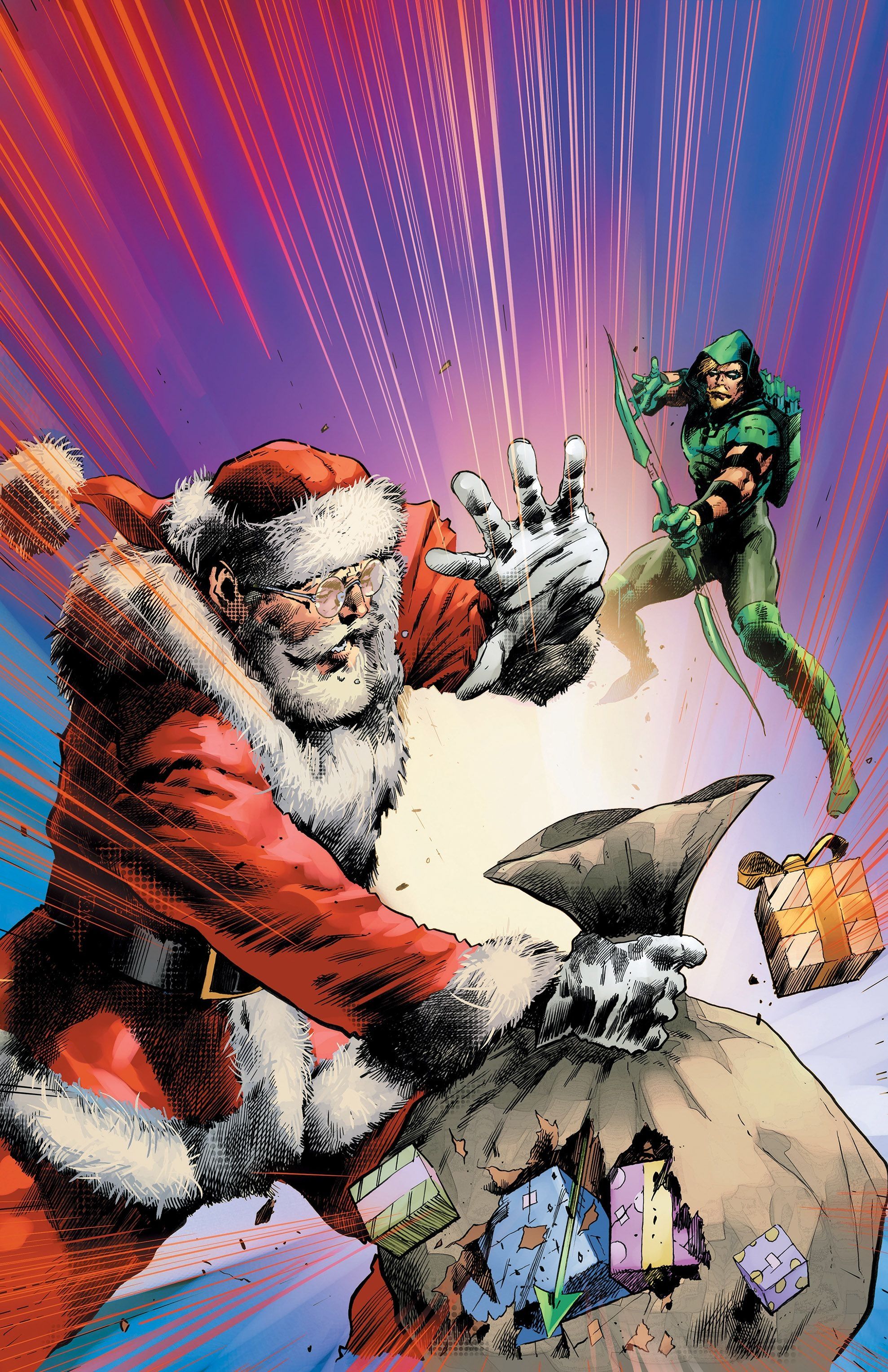 Green Arrow Santa Variant DC