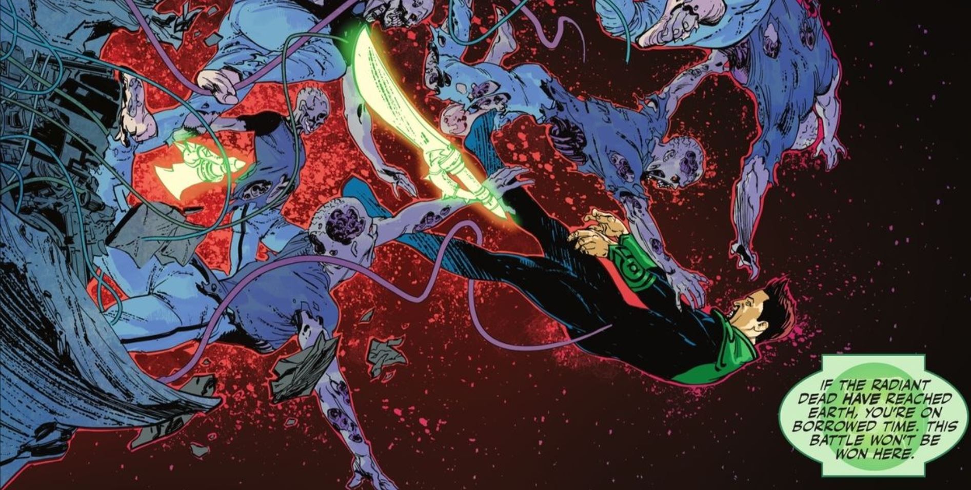 Green Lantern Shepherd vs Radiant Dead DC