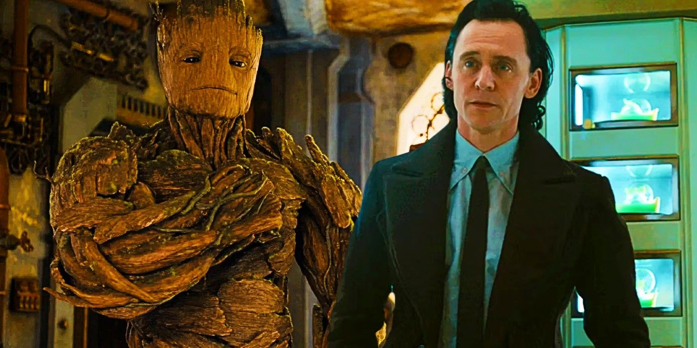Custom image of Groot in Guardians of the Galaxy Vol. 3 and Loki in Loki season 2.