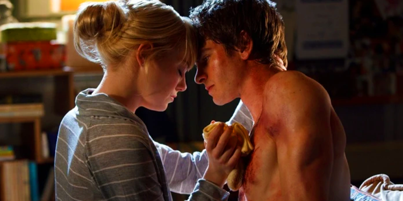 Gwen Stacy and Peter Parker in The Amazing Spider-Man