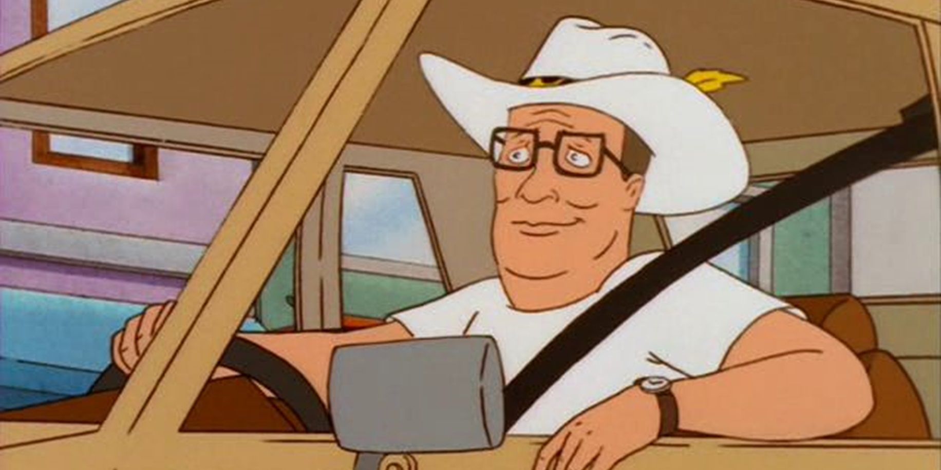 Hank dressed as a pimp in King of the Hill