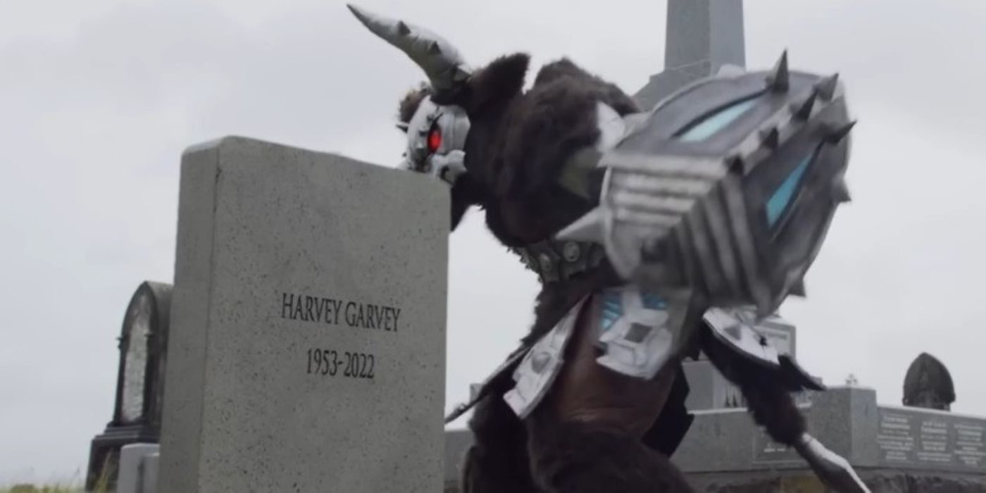 Harvey Garvey memorial in Power Rangers: Once and Always