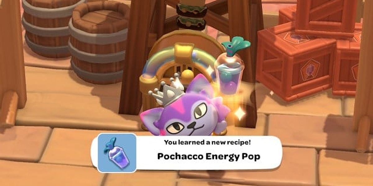 Hello Kitty Island Adventure Pochacco Energy Pop in hands.