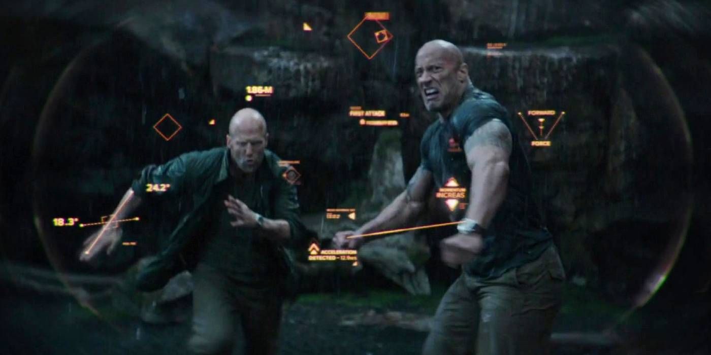 Hobbs and Shaw fighting