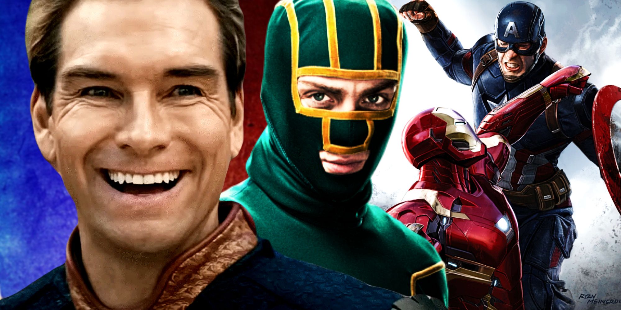 Homelander, Kick-Ass and the Avengers in the Superhero Genre