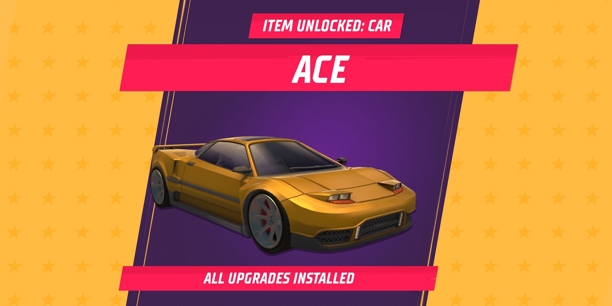 Horizon Chase 2 Unlocking Cars image showing the Ace car being unlocked