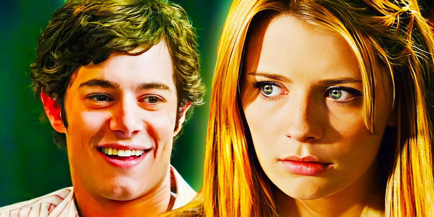 Adam Brody as Seth Cohen and Mischa Barton as Marissa Cooper in The OC.