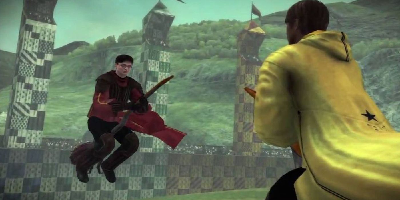 A member of the Hufflepuff Quidditch team in a Harry Potter video game.