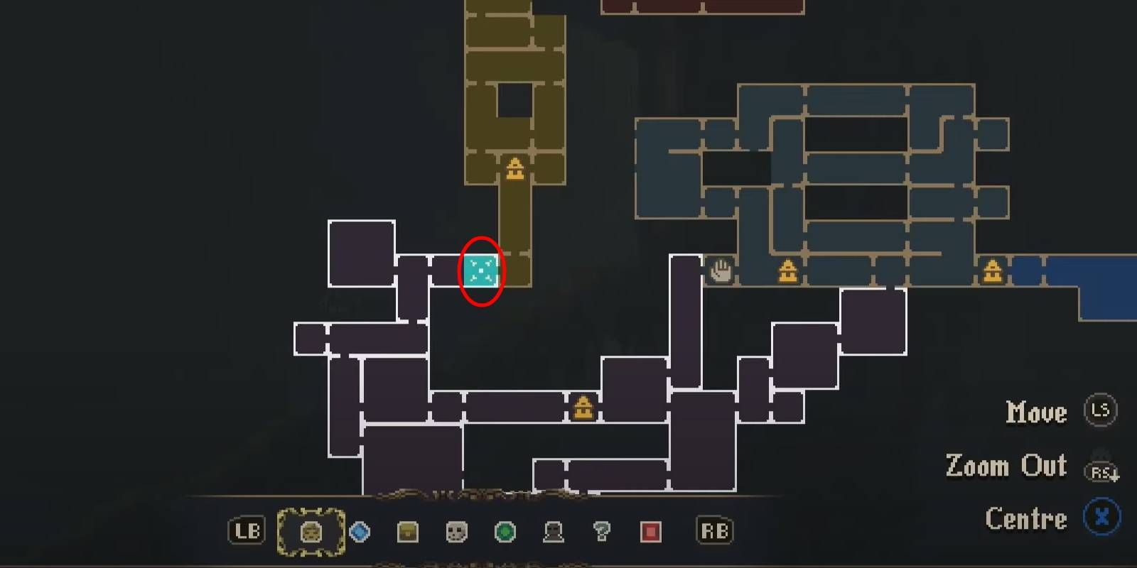 Blasphemous 2 Labyrinth of Tides Proximo’s Brother #19 Location Marked in Red