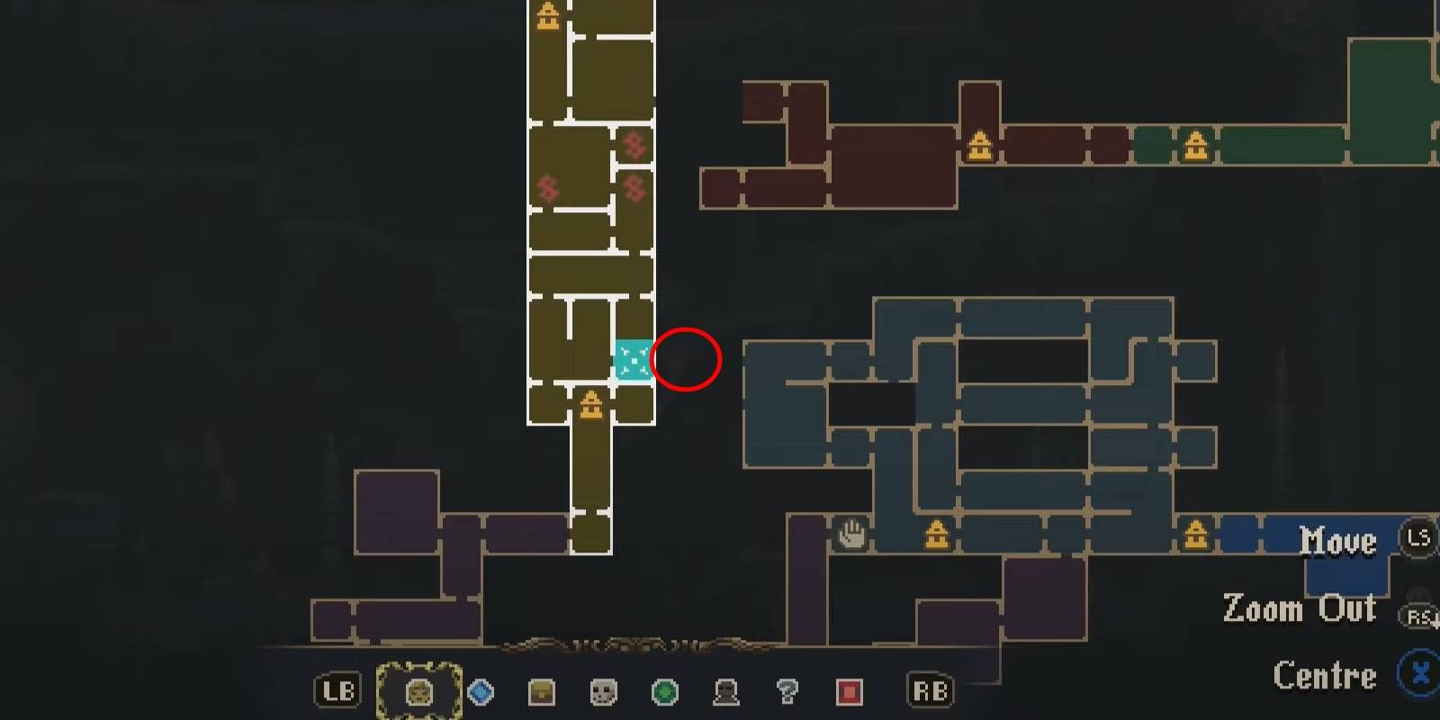 Blasphemous 2 The Severed Tower Proximo’s Brother #31 Location Marked in Red