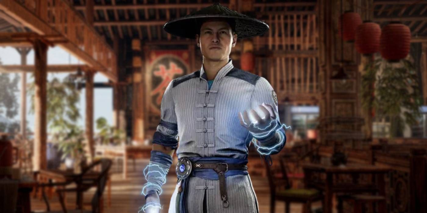 Mortal Kombat 1 Raiden with Tea House Stage in Background