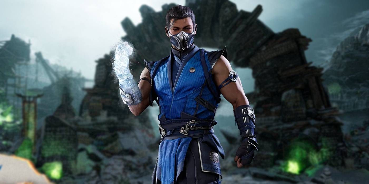 Mortal Kombat 1 Sub-Zero with The Gateway Stage in Background