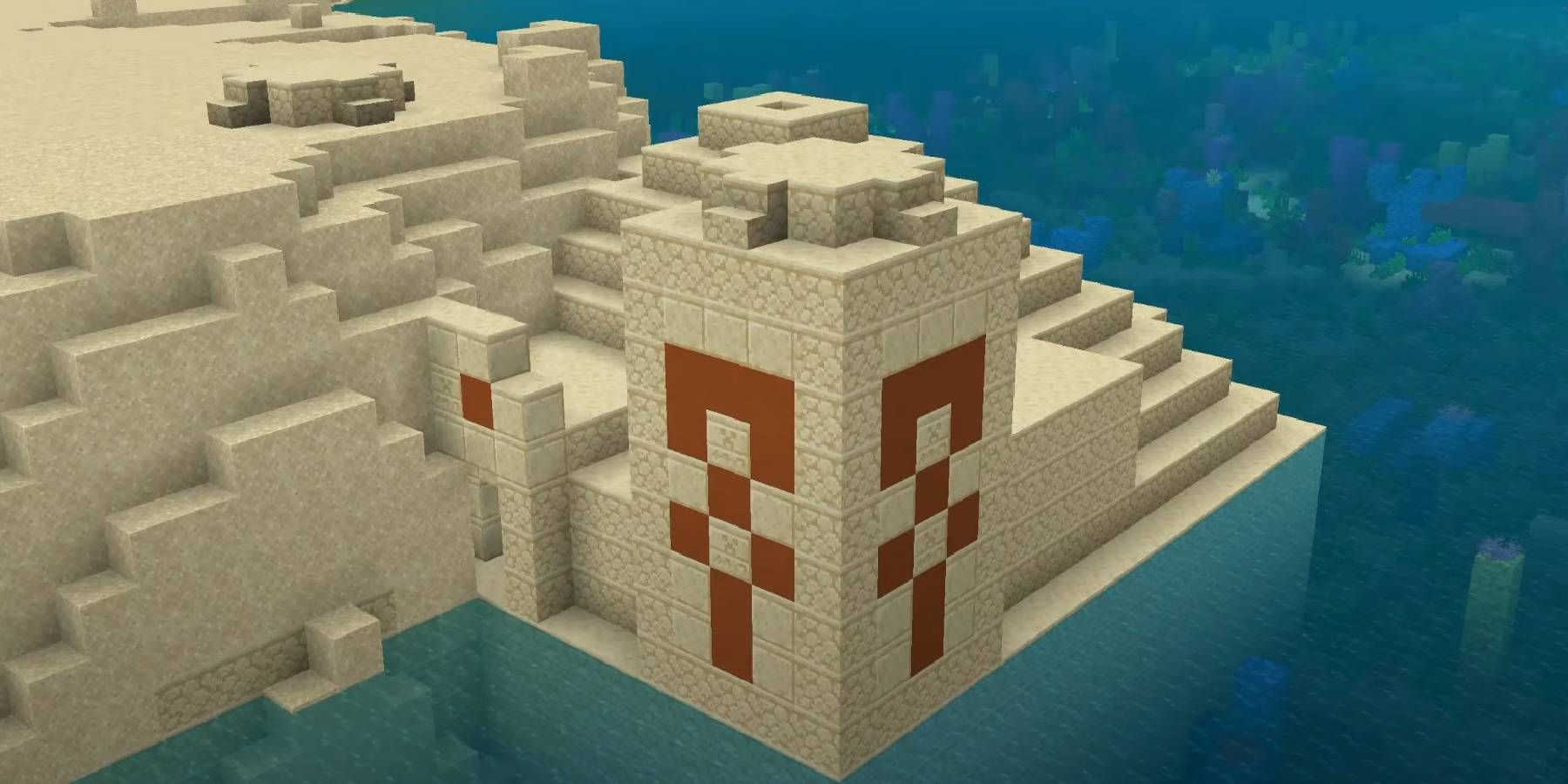 Minecraft Desert Temple Ruins found in one of the Best Speedrun Seed Worlds