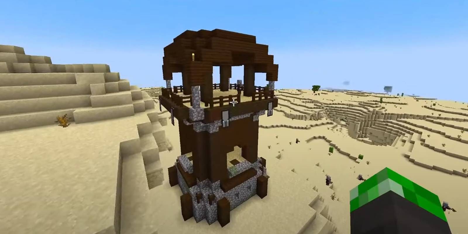 Minecraft Desert Pillager Outpost from World Seed with Resources for Speedrun