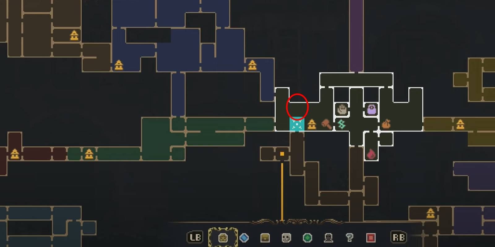 Blasphemous 2 City of the Blessed Name Proximo’s Brother #9 Location Marked in Red