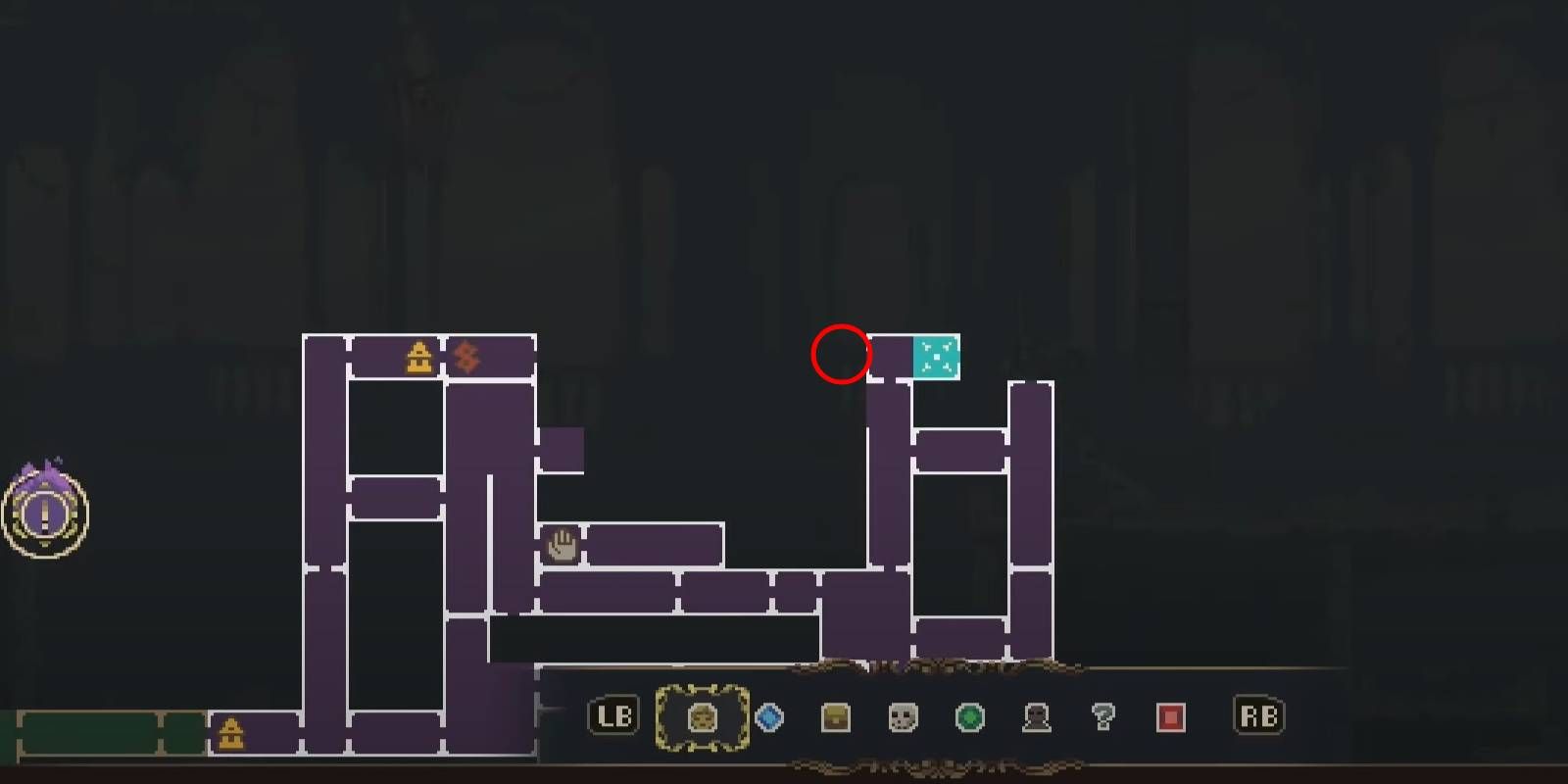 Blasphemous 2 Crown of Towers Proximo’s Brother #12 Location Marked in Red