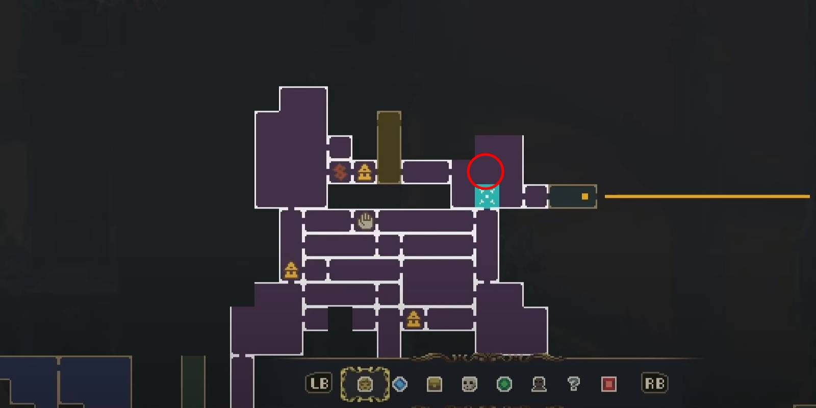 Blasphemous 2 Elevated Temples Proximo’s Brother #16 Location Marked in Red