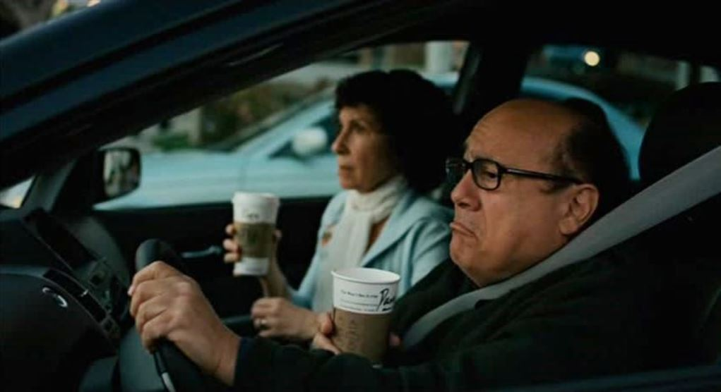 Danny DeVito and Rhea Perlman in 10 Items or Less