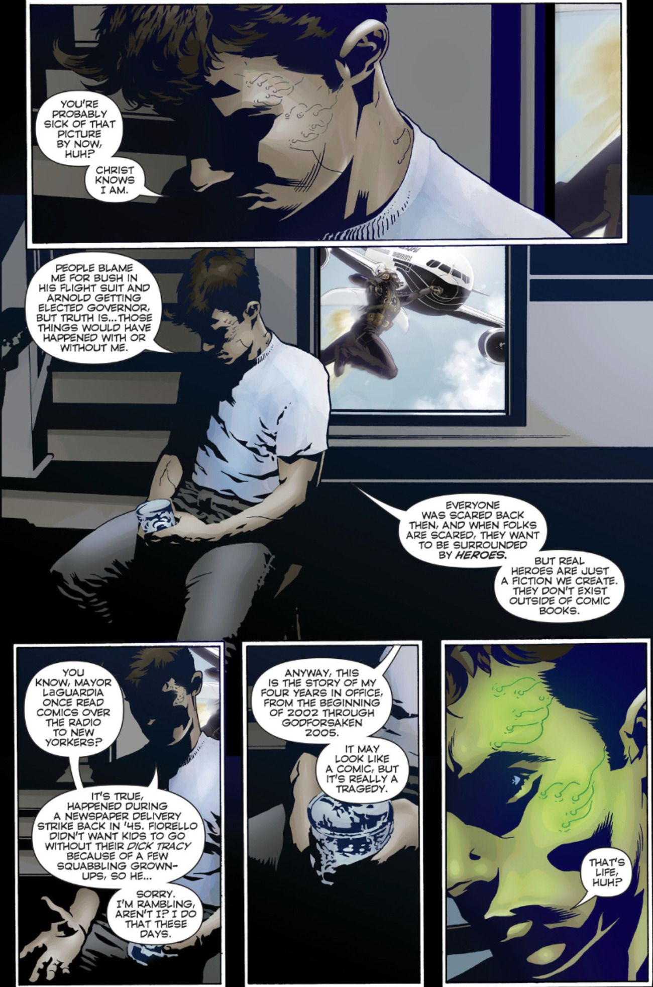 opening page of Ex Machina #1