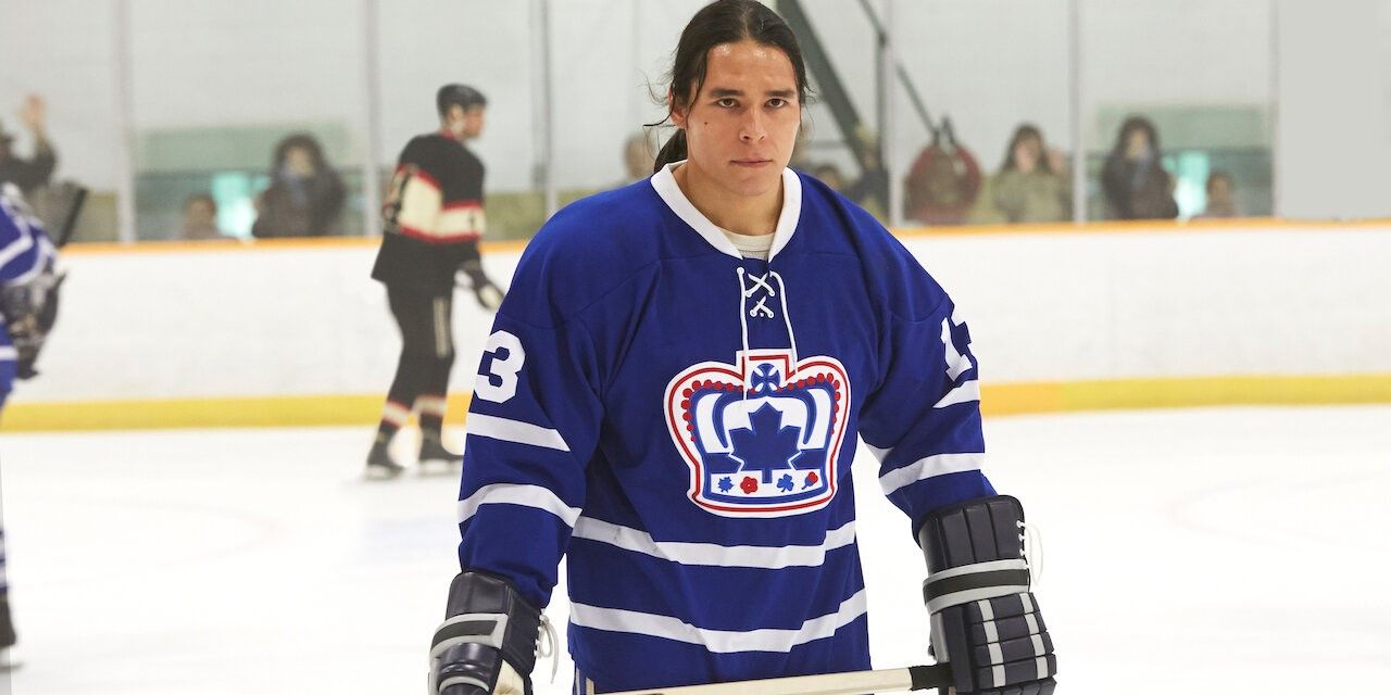 Indian Horse hockey player