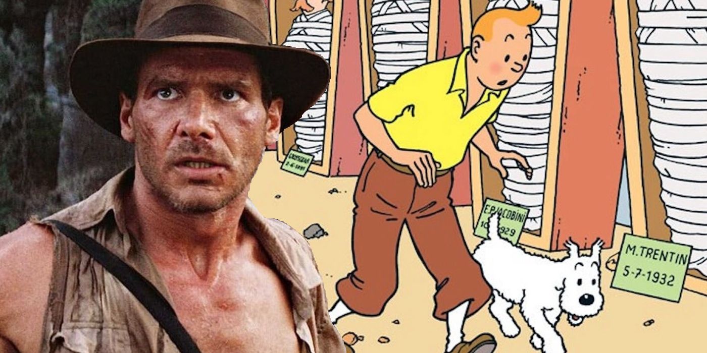 Indiana Jones Meets Tintin in Pitch Perfect Mashup Fanart