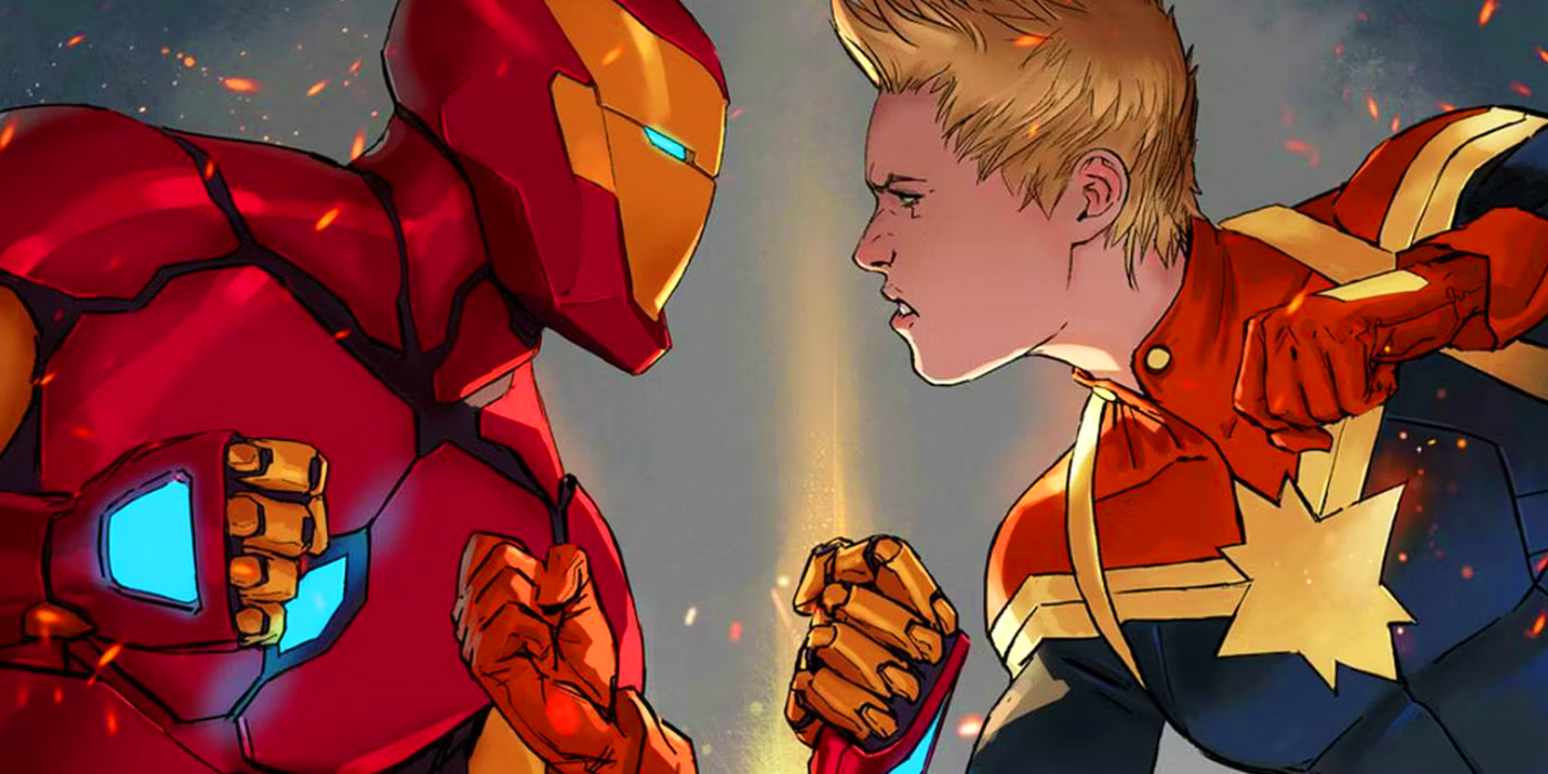 Iron Man contre Captain Marvel dans la Seconde Guerre Civile de Marvel Comics