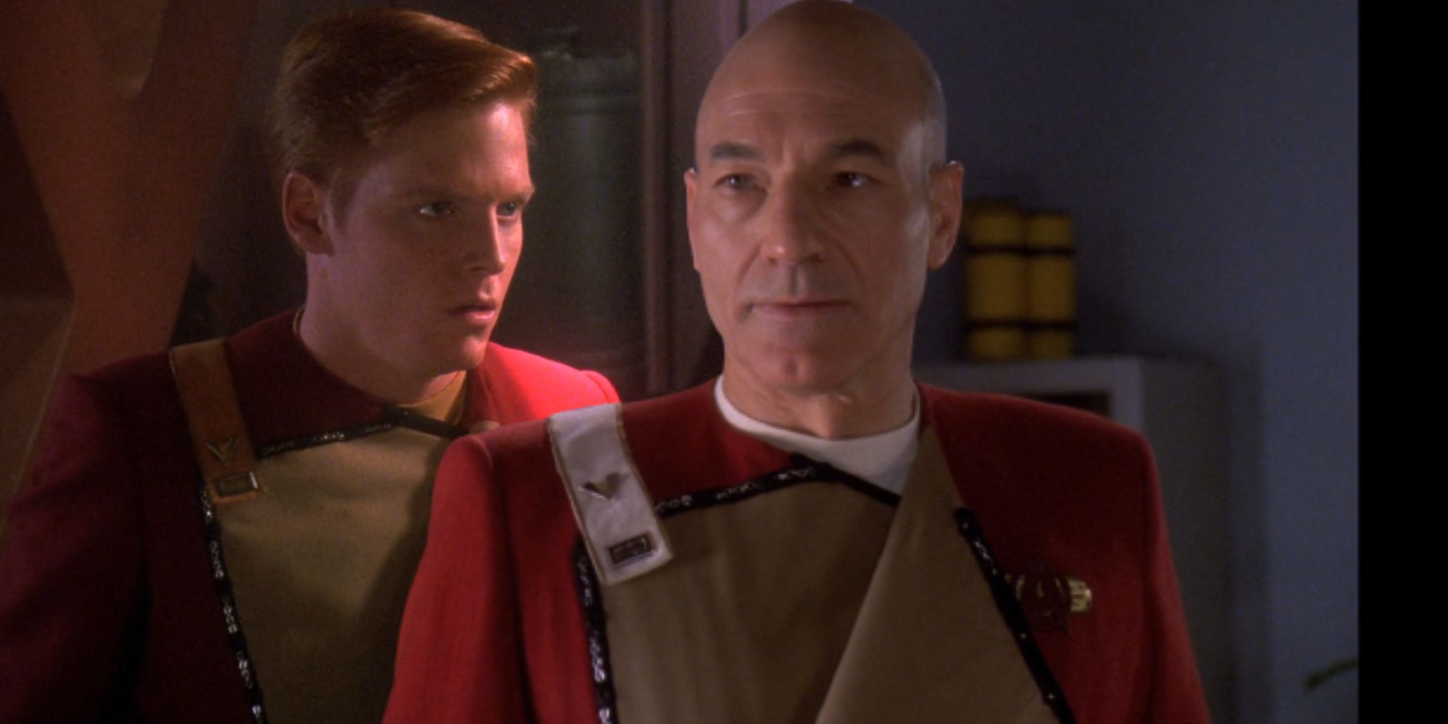 Jean-Luc Picard and Cortin Zweller in Tapestry