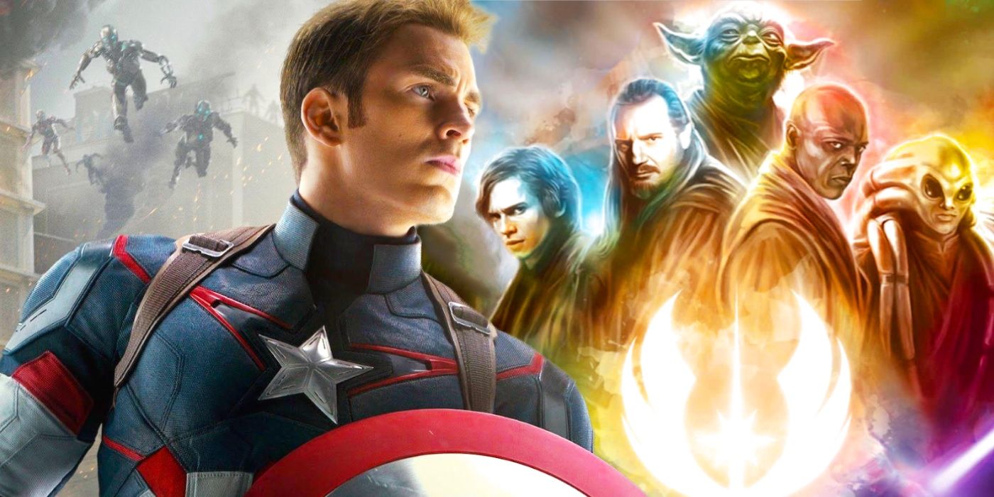 Jedi Captain America Lightsaber Shield Star Wars Image