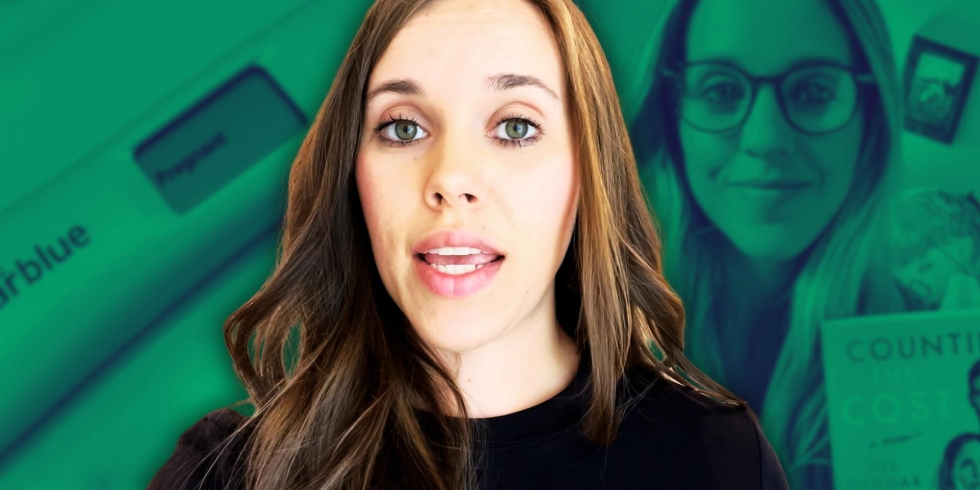 19 Kids & Counting's Jessa and Jill Duggar, with a pregnancy test