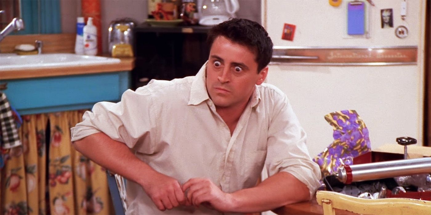 Joey (Matt LeBlanc) looking shocked in Friends.