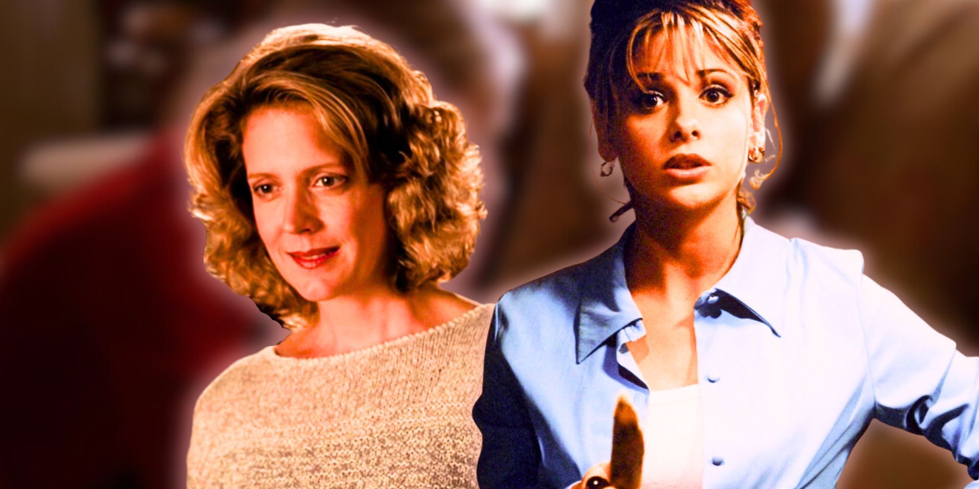 Collage of Joyce and Buffy from Buffy the Vampire Slayer