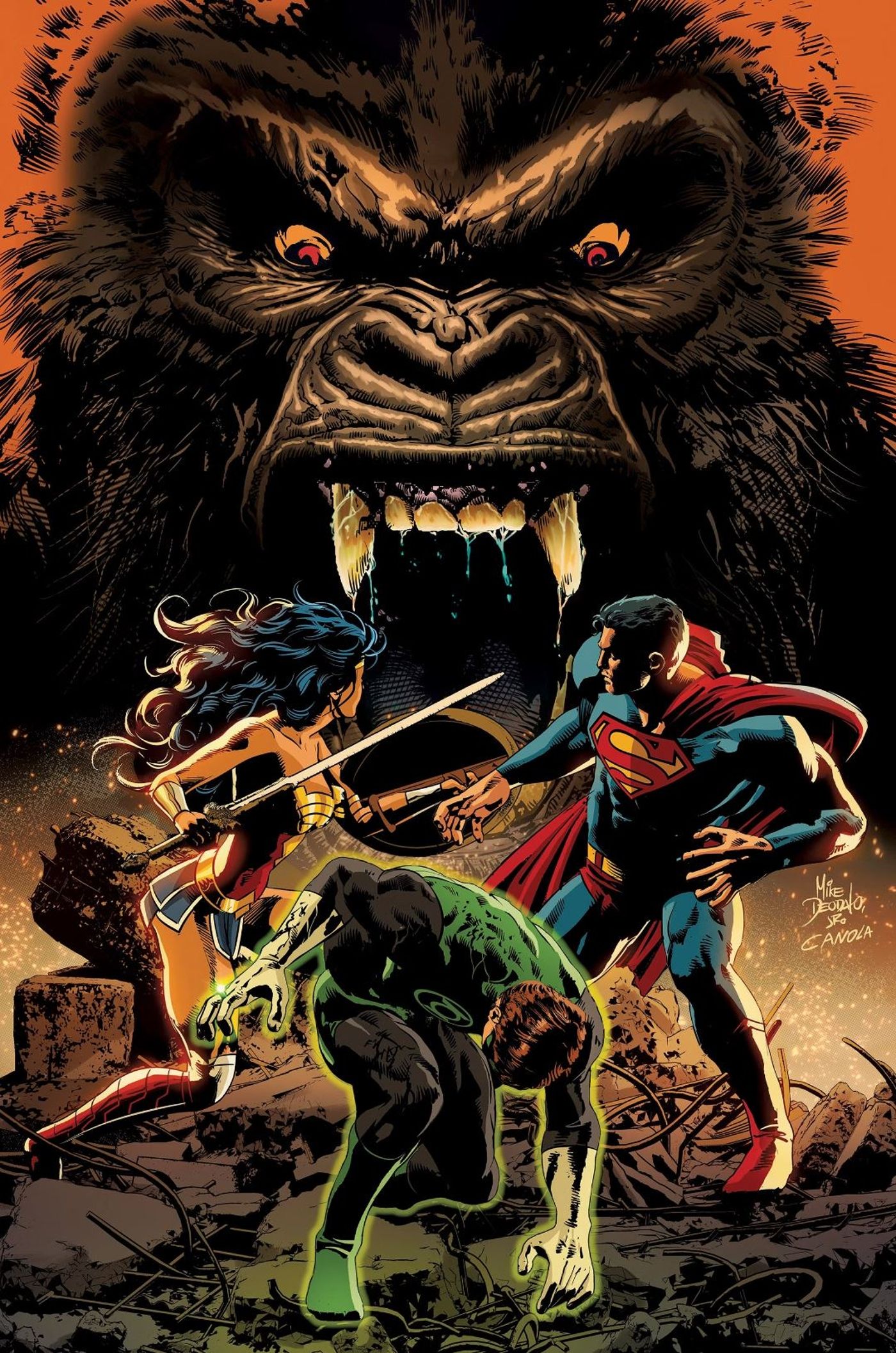 Justice League vs Godzilla vs Kong 3 Cover 1 DC