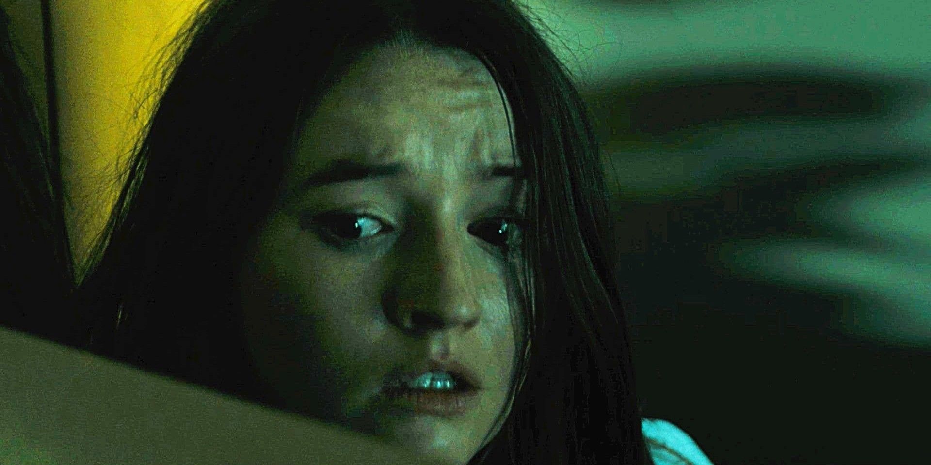 Kaitlyn Dever looking scared in No One Will Save You