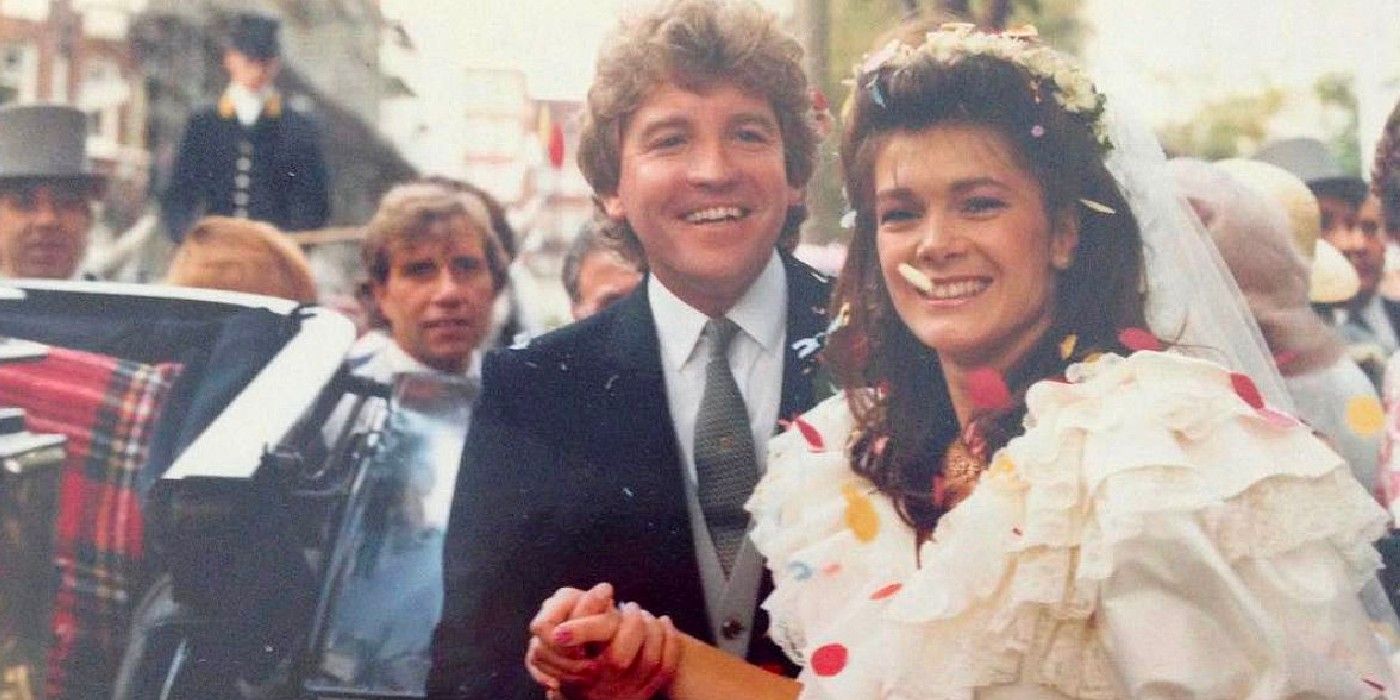 Ken Todd and Lisa Vanderpump on their wedding day