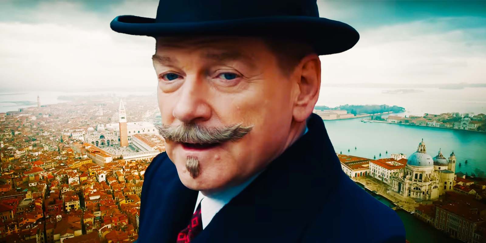 Kenneth Branagh como Hercule Poirot em A Haunting in Venice