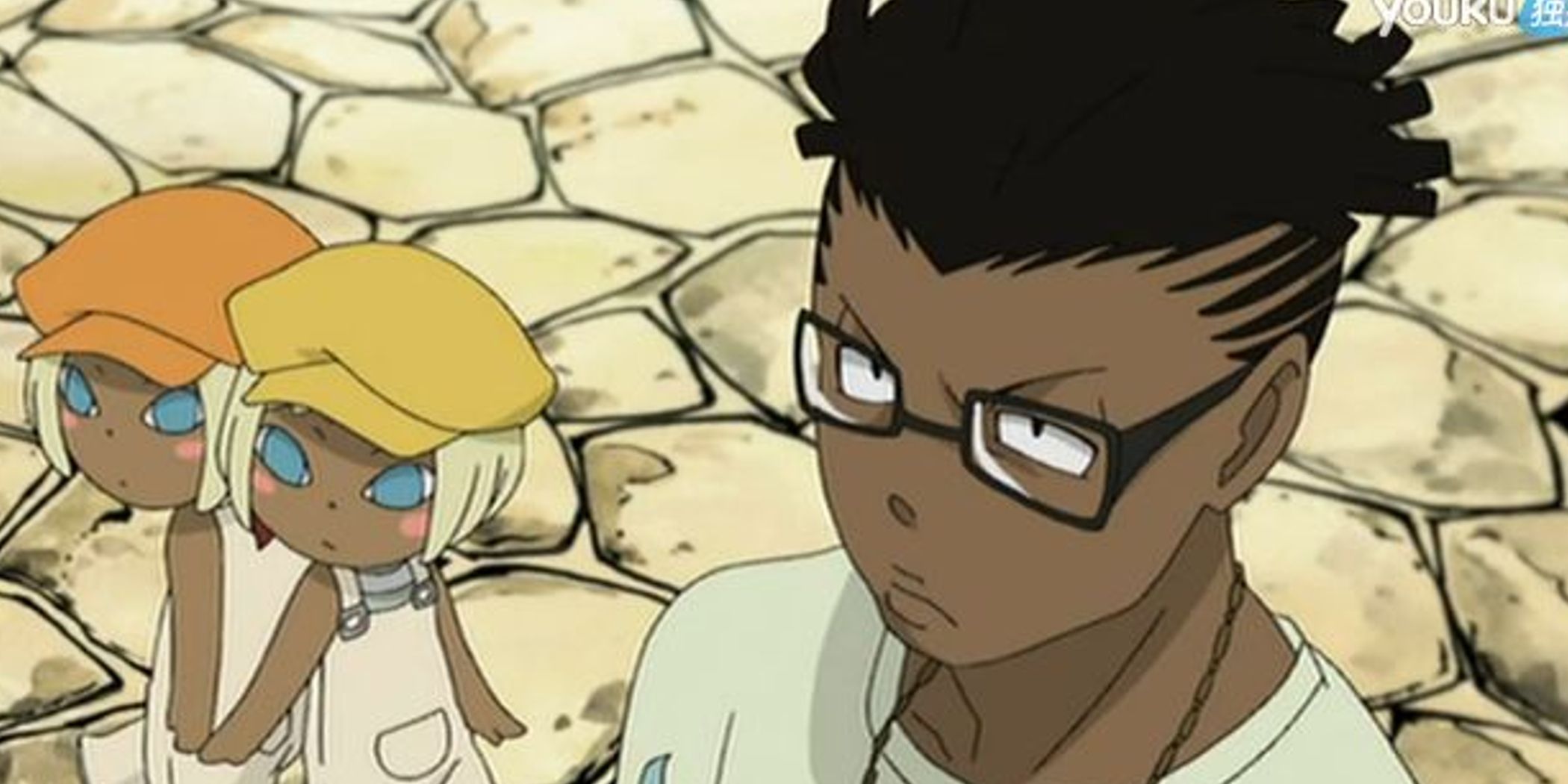 Anime black boy with afro on Craiyon