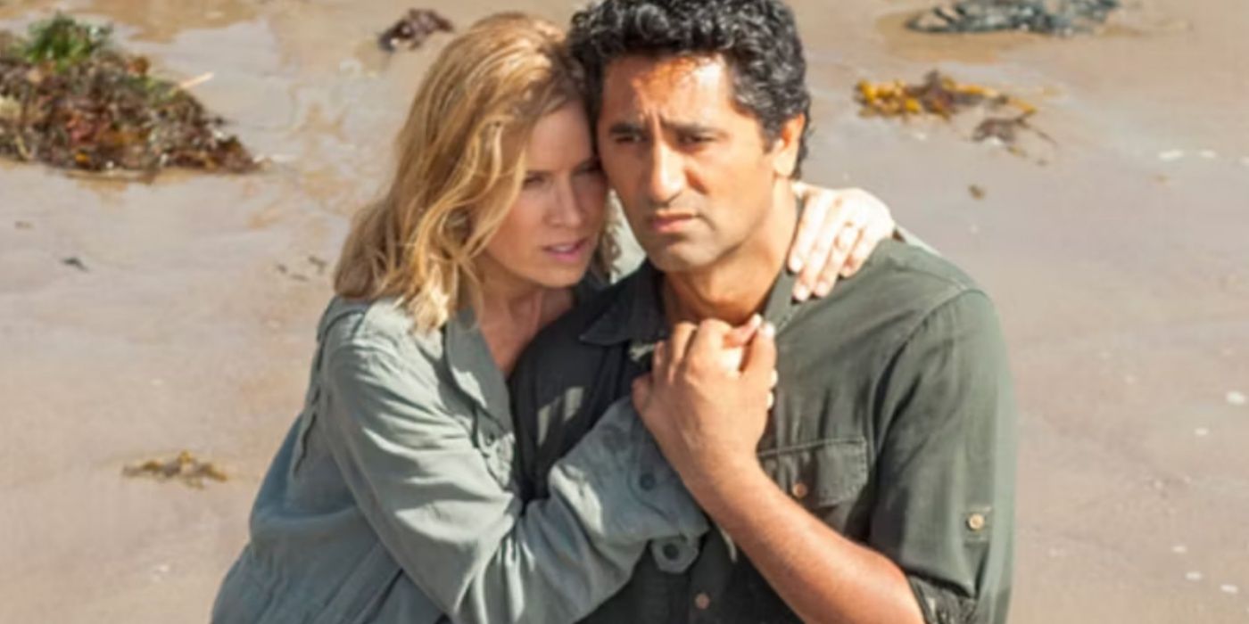 Kim Dickens and Cliff Curtis in Fear the Walking Dead Season 1